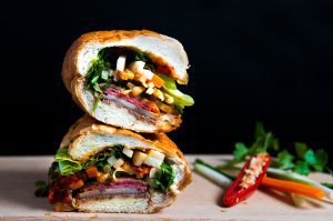 airport meals of high quality - bon mi sandwich