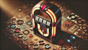 hit songs on a classic jukebox