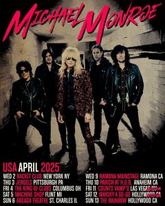 Michael Monroe tour dates 2025