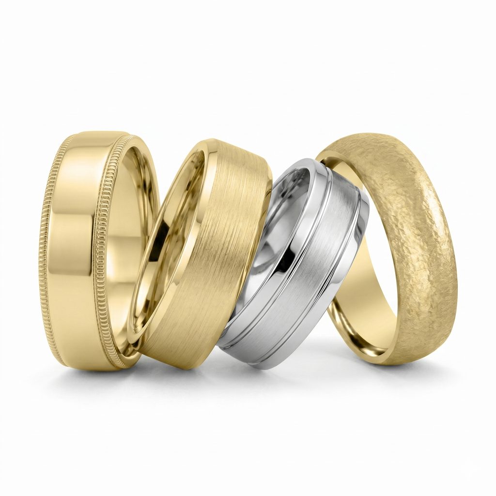 Men's 10kt wedding bands for the 2026 Las Vegas Show