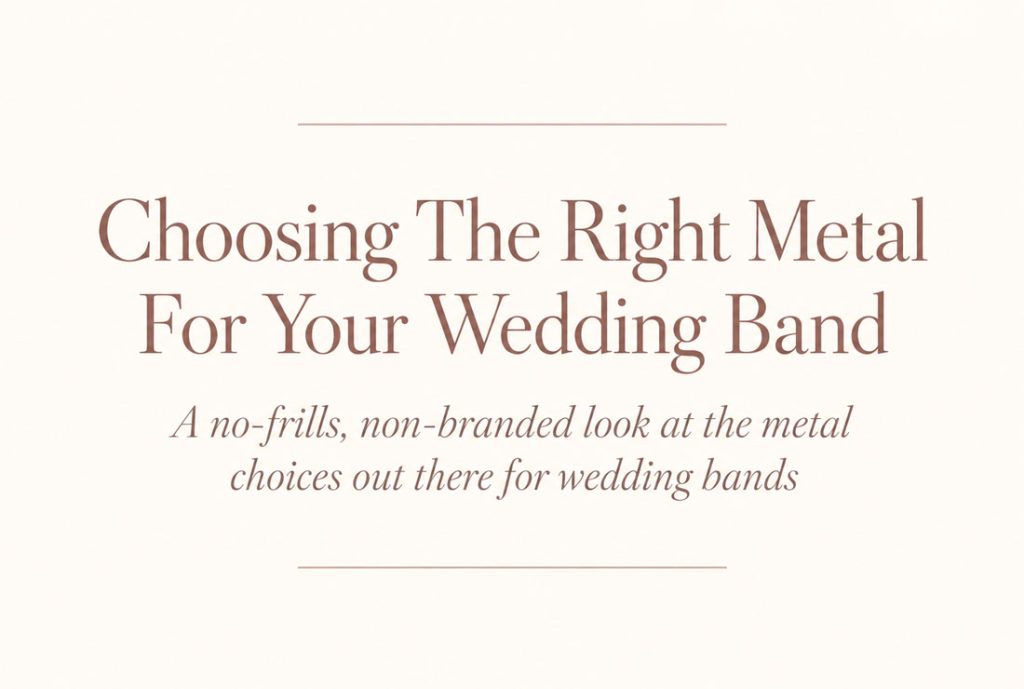 Choosing the Right Metal for Your Wedding Band